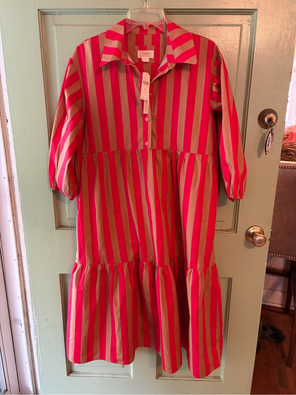 Anthropologie bettina dress striped midi - Picture 3 of 9